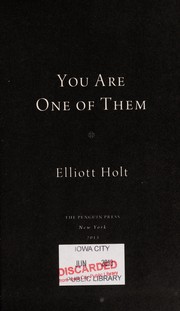 Front cover of You are one of them by Elliott Holt