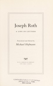Cover of Joseph Roth by Joseph Roth