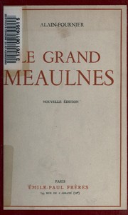 Cover of Le grand Meaulnes by Alain-Fournier