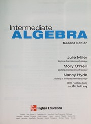 Cover of Intermediate algebra by Julie Miller
