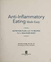Cover of Anti-inflammatory eating made easy by Michelle Babb