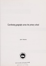 Cover of Coordinating geography across the primary school by John Halocha