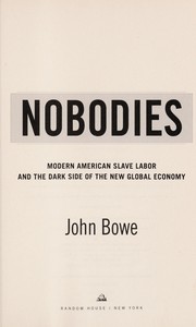 Cover of Nobodies by John Bowe