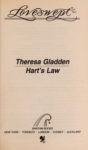 Front cover of HART'S LAW by Theresa Gladden