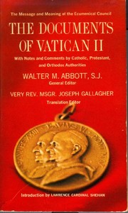 Cover of The Documents of Vatican II by Vatican Council (2nd 1962-1965)