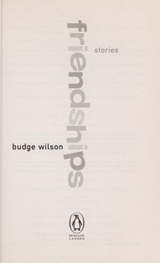 Cover of Friendships by Budge Wilson