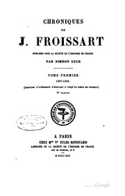 Front cover of Chroniques by Jean Froissart