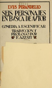 Front cover of Sei personaggi in cerca d'autore by Luigi Pirandello