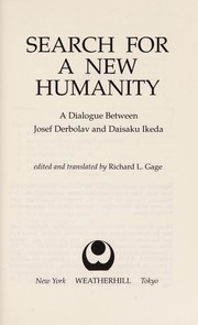 Front cover of Search for a new humanity by Josef Derbolav
