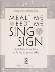 Front cover of Mealtime and bedtime sing & sign by Anne Meeker Miller