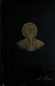 Front cover of The poetical works of Alexander Pope, esq by Alexander Pope