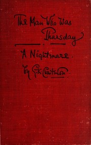 Front cover of The Man Who Was Thursday by Gilbert Keith Chesterton