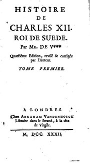 Front cover of Histoire de Charles XII by Voltaire