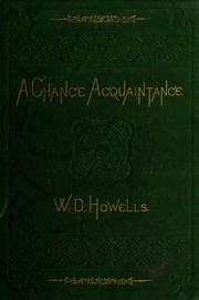 Cover of A chance acquaintance by William Dean Howells