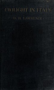 Cover of Twilight in Italy by D. H. Lawrence