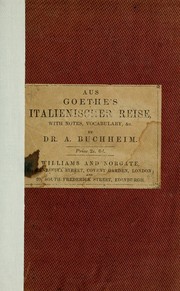 Cover of Italienische Reise by Johann Wolfgang von Goethe