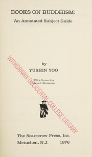 Cover of Books on Buddhism by Yushin Yoo