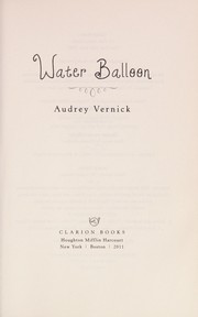 Cover of Water balloon by Audrey Vernick