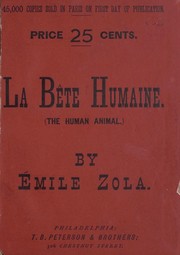 Front cover of Bête humaine by Émile Zola
