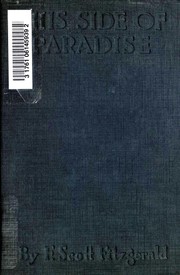 Front cover of This Side of Paradise by F. Scott Fitzgerald
