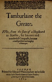 Front cover of Tamburlaine the Great by Christopher Marlowe