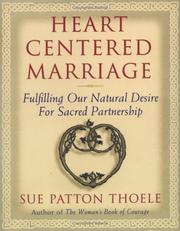 Front cover of Heart centered marriage by Sue Patton Thoele