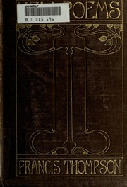 Cover of Poems by Francis Thompson
