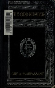 Cover of The odd number by Guy de Maupassant