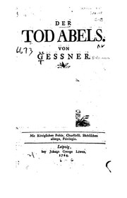 Cover of Der Tod Abels by Salomon Gessner