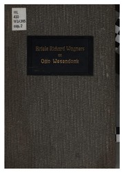 Front cover of Letters of Richard Wagner by Richard Wagner