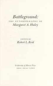 Cover of Battleground by Margaret A. Haley