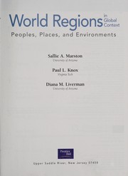Cover of World regions in global context by Sallie A. Marston