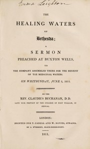 Cover of The healing waters of Bethesda by Claudius Buchanan