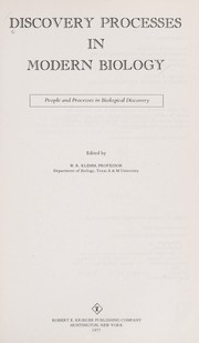 Front cover of Discovery processes in modern biology by W. R. Klemm