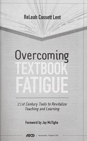 Front cover of Overcoming Textbook Fatigue by ReLeah Cossett Lent