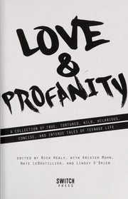 Cover of Love & profanity by Nick Healy