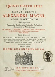 Front cover of Historia Alexandri Magni by Quintus Curtius Rufus
