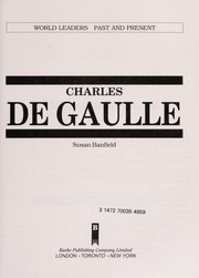 Front cover of Charles de Gaulle by Susan Banfield