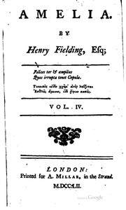 Cover of Amelia by Henry Fielding
