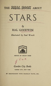 Front cover of The real book about stars by Harold L. Goodwin