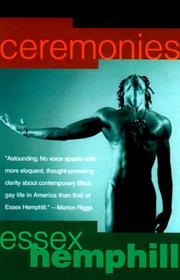 Front cover of Ceremonies by Essex Hemphill