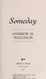 Cover of Someday by Andrew H. Malcolm