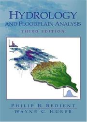 Cover of Hydrology and Floodplain Analysis (3rd Edition) by Philip B. Bedient