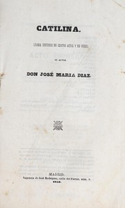 Front cover of Catilina by José María Díaz