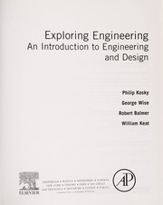 Cover of Exploring engineering by Philip Kosky