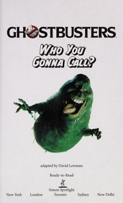 Cover of Who you gonna call? by David Lewman