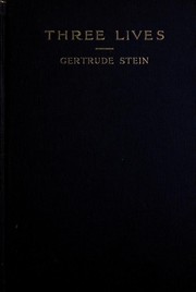 Cover of Three Lives by Gertrude Stein