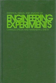 Front cover of Statistical Design And Analysis Of Engineering Experiments by Charles Lipson