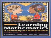 Front cover of Learning mathematics in elementary and middle schools by W. George Cathcart