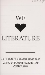 Front cover of We [love] literature by Scholastic Inc.